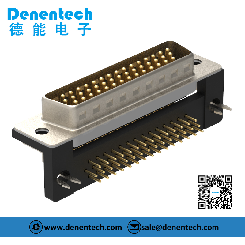 Denentech high quality D-sub HDR 44P male right angle d-sub connector ...