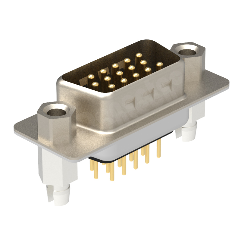 Denentech Factory direct sales DR 15P male straight DIP d-sub 15 pin connector male d-sub connectors