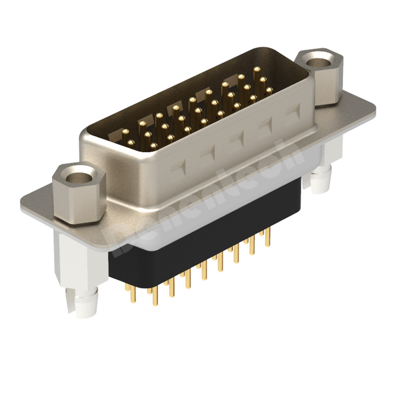 Denentech high density HDE 26P male straight DIP d-sub connector 26pin Triple Row d-sub connectors