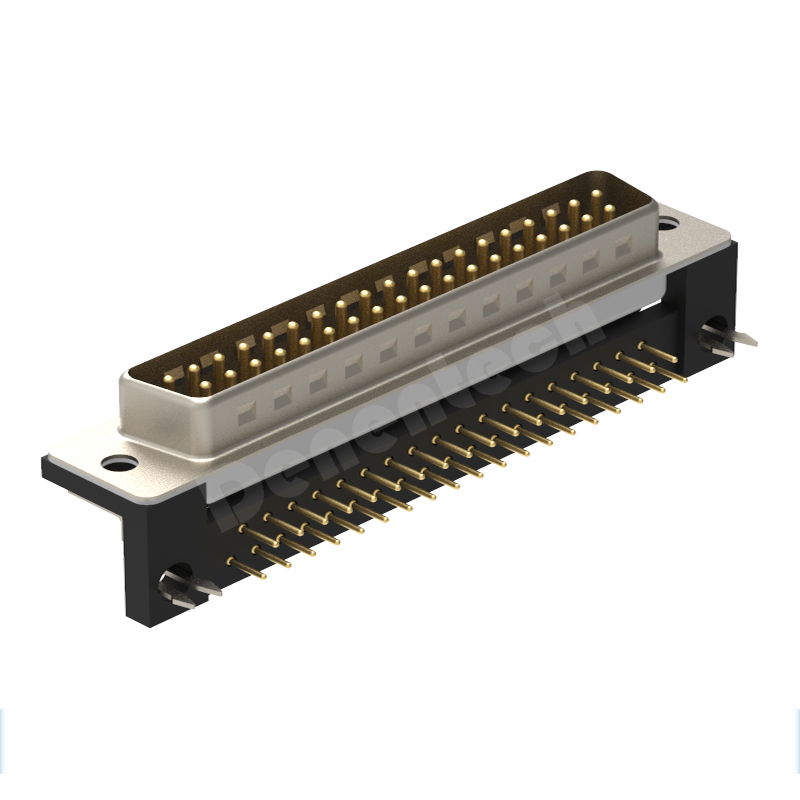 Denentech gold-plated DB 25P male straight solder db25 plug connector 2 row 25 pin male d-sub connectors