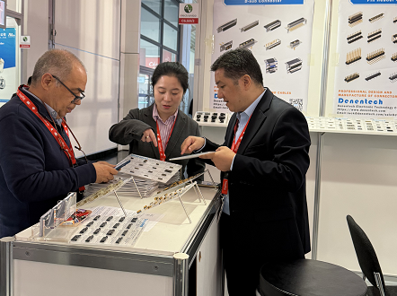 Deneng electronic connector shines on the first day of Munich, Germany