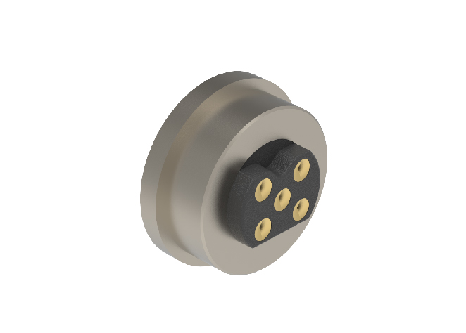 Circular magnetic pogopin