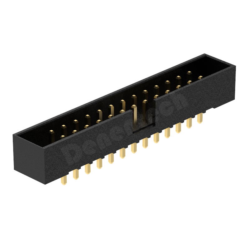 Denentech low price 2.00MM H5.0MM dual row straight DIP box header