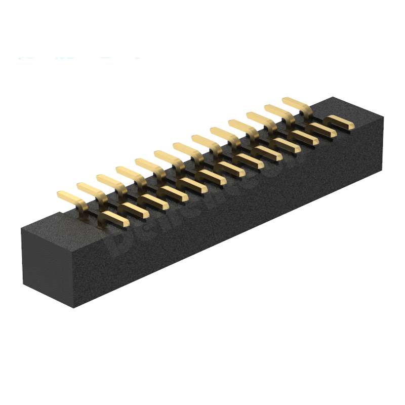 Denentech hot sale 2.00MM H5.6MM dual row straight SMT box header connector