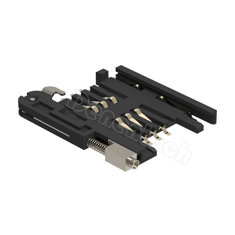 Denentech factory custom Sim Card drawer-type card connector