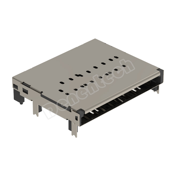 Denentech SD7.0 Non-push H5.87mm DIP SD card connector For PCB