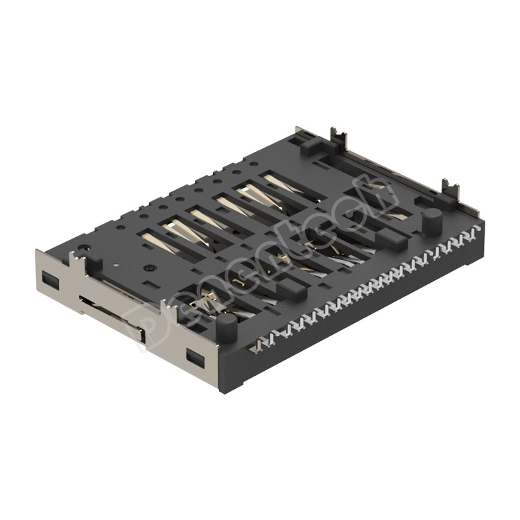 Denentech SD4.0 板上Non-push SMT H4.0mm  板上SMT型SD4.0卡座连接器