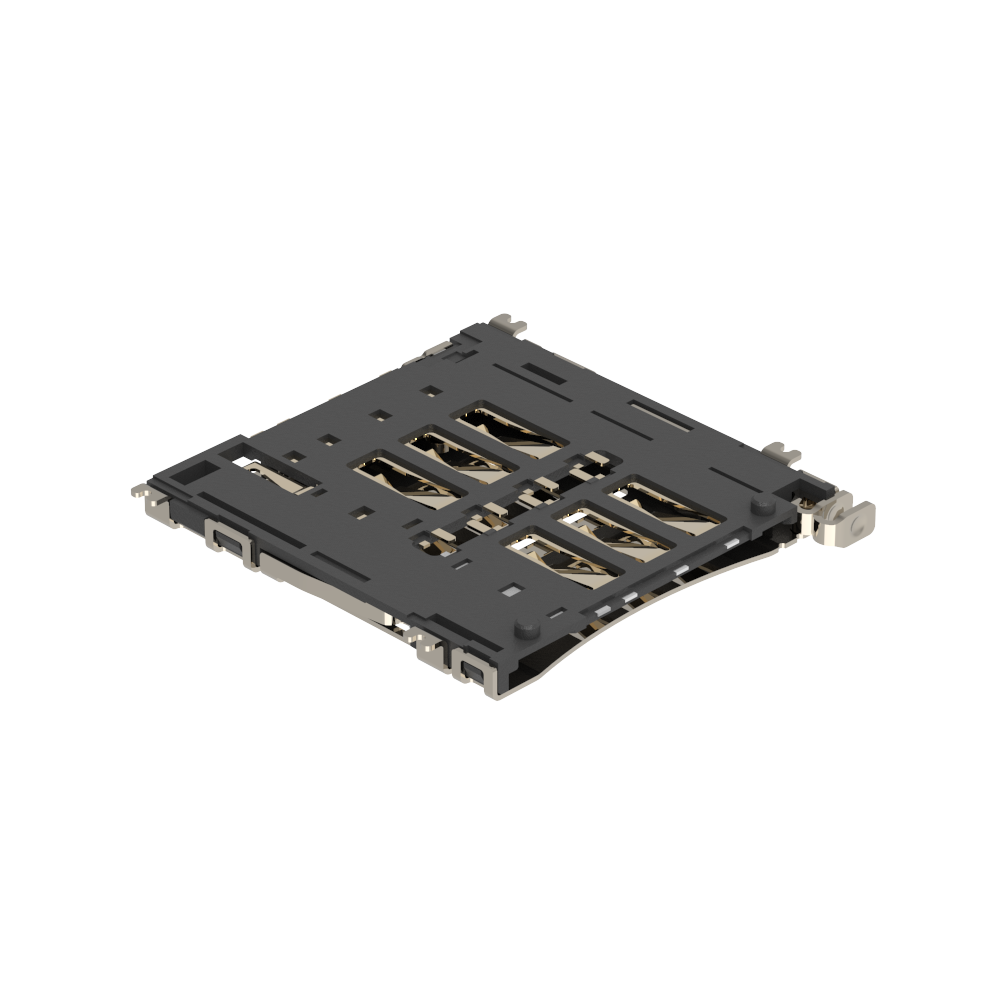 Denentech  Micro SIM H1.50 card connector