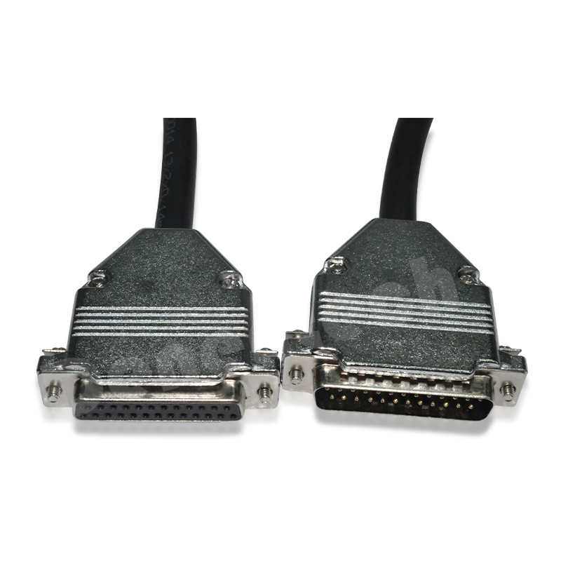 D-SUB Dual Row DB25 Male To DB25 Female Cable