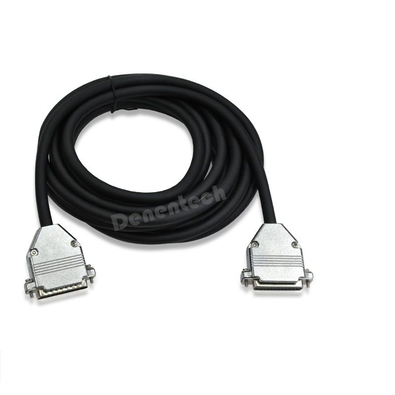 D-SUB Dual Row DB25 Male To DB25 Female Cable