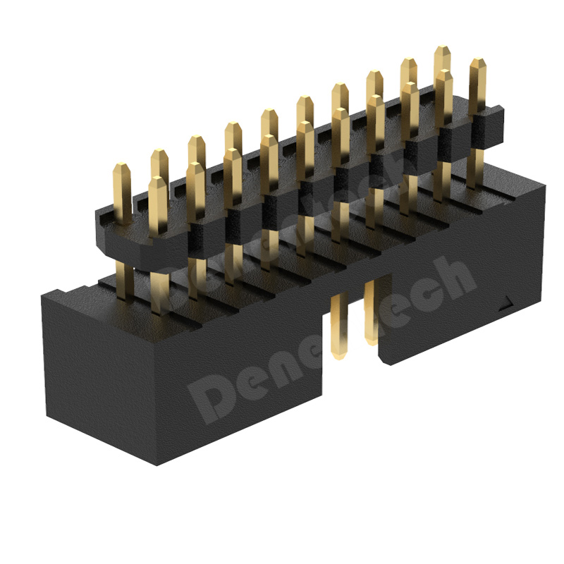 Denentech Promotional 2.00mm H7.2 double row straight Box header connector