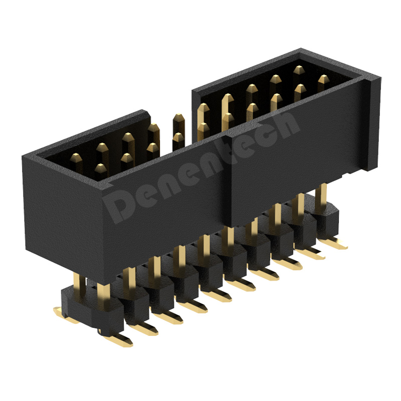 Denentech Professional manufacturer 2.00mmH7.2 double row straight SMT Box header connector