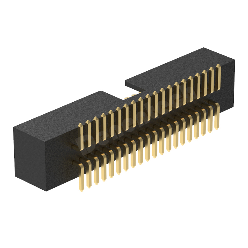 Denentech hot selling 1.27x2.54mm pitch H5.6mm dual row straight SMT box header connector