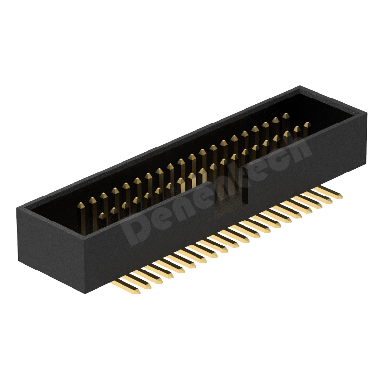 Denentech hot selling 1.27x2.54mm pitch H5.6mm dual row straight SMT box header connector