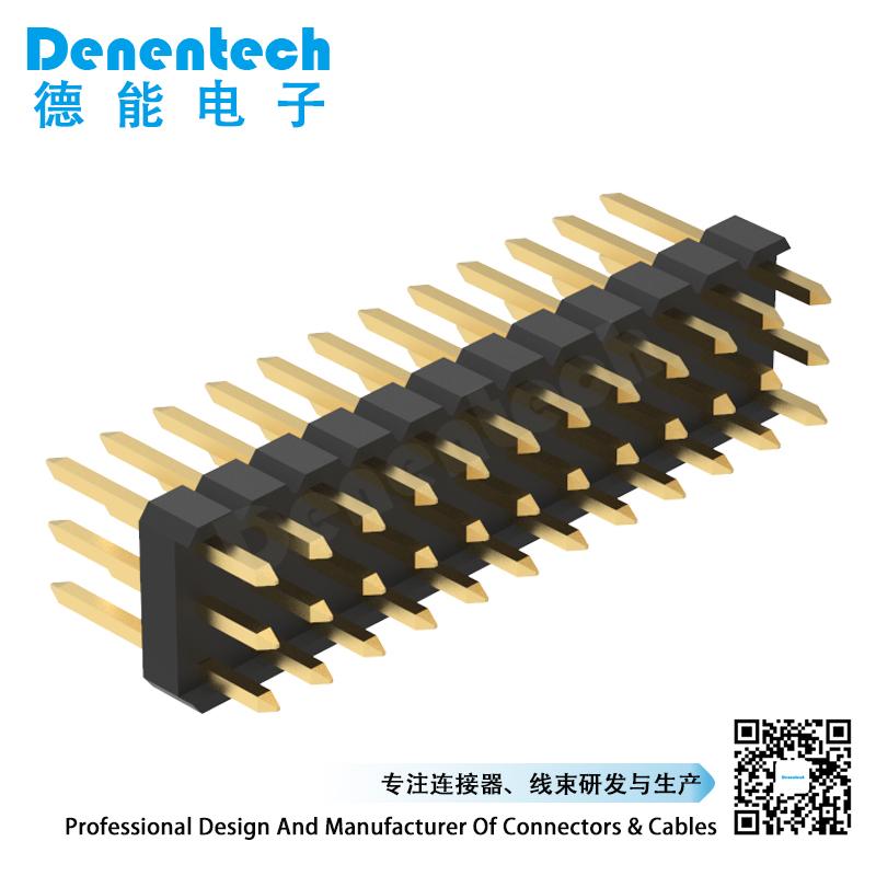 Denentech 2.54mm pin header triple row straight 2.54mm pin header ...