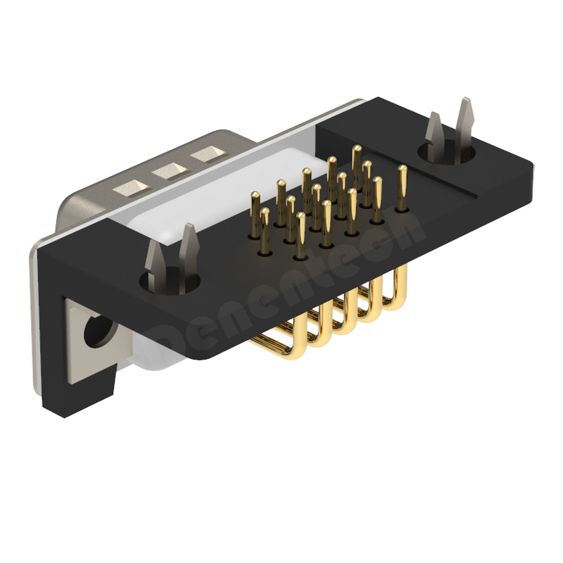 Denentech corrosion resistant HDR 15P male right angle d-sub 15 pin connector pcb d-sub connectors