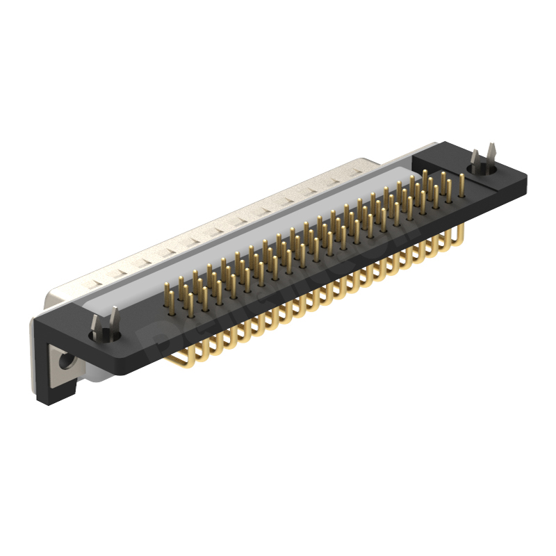 Denentech high quality HDR 62P male right angle Triple row d-sub 62 pin connector pcb d-sub connectors