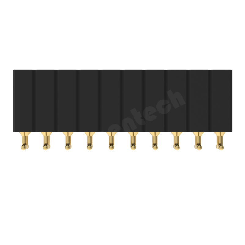 Denentech good quality 2.54MM  H6.90xW6.90 dual row straight SMT 40pin machined pin header