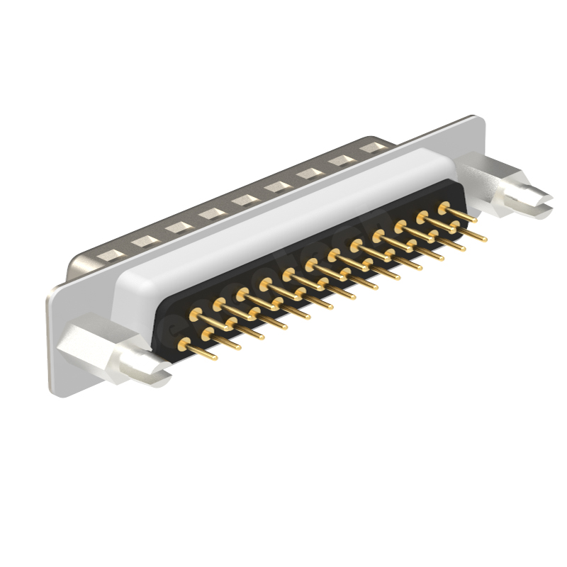 Denentech corrosion resistant d-sub 25 pin male connector HD 25P male straight DIP 25 pin d-sub connectors 