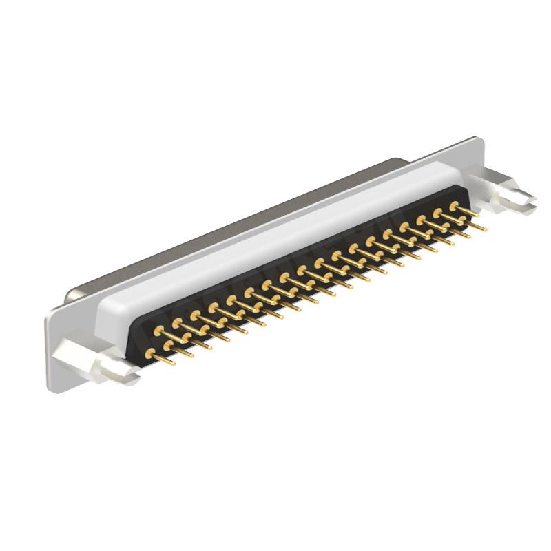 Denentech D-sub rectangular connector HD 37P female straight DIP d-sub 37pin connectors waterproof d-sub connectors