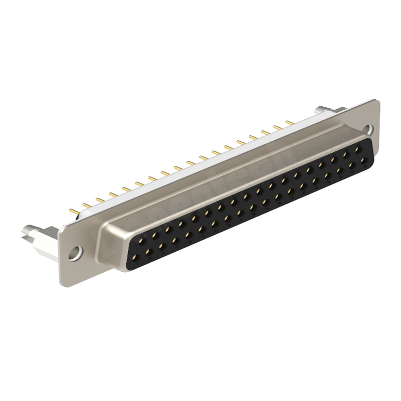 Denentech D-sub rectangular connector HD 37P female straight DIP d-sub 37pin connectors waterproof d-sub connectors