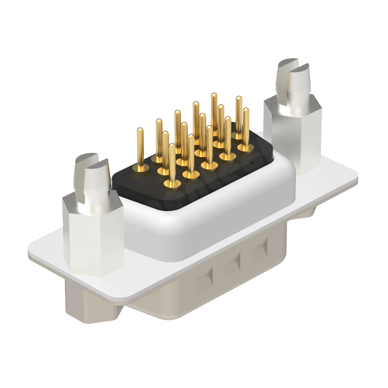 Denentech Factory direct sales DR 15P male straight DIP d-sub 15 pin connector male d-sub connectors