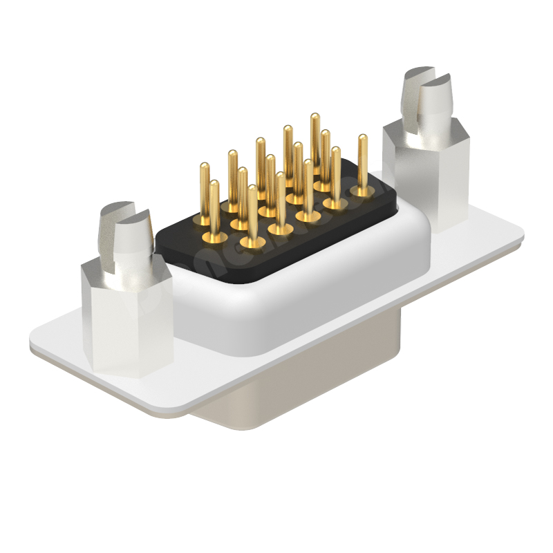 Denentech Conventional D-Sub High Density DR 15P female straight DIP d-sub 15 pin connector