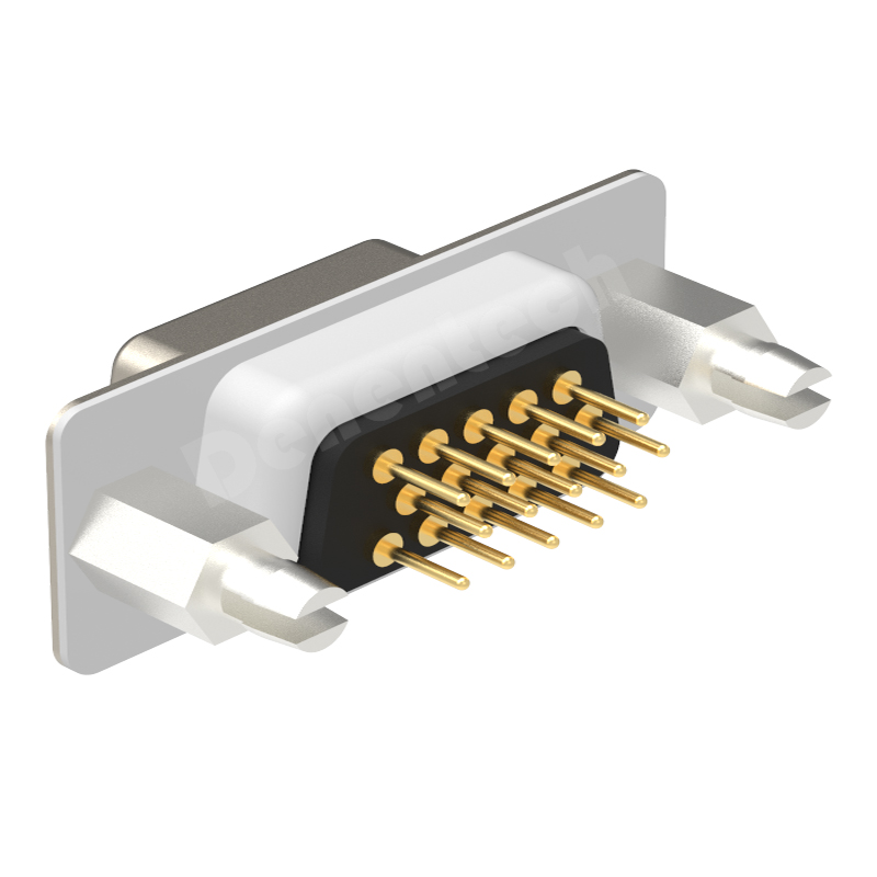 Denentech Conventional D-Sub High Density DR 15P female straight DIP d-sub 15 pin connector