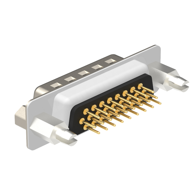 Denentech high quality DR 26P male straight DIP d-sub connector 26Pin d-sub rectangular connector