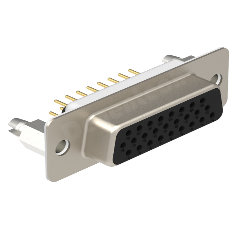 Denentech Hot selling DR 26P female straight DIP d-sub connector 26 pin d-sub connectors