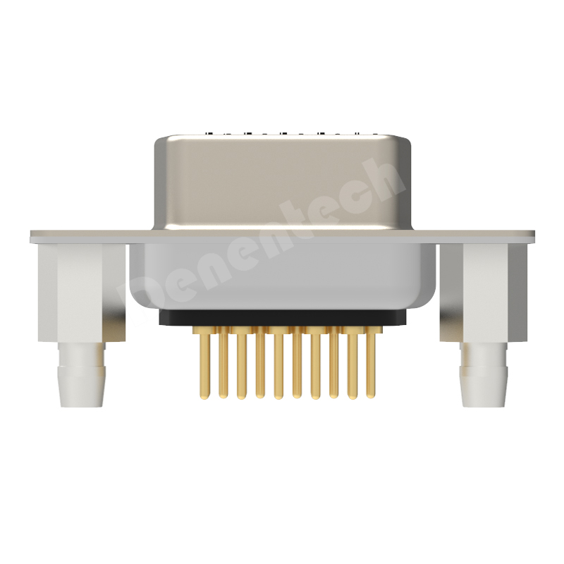 Denentech gold-plated DR 44P female straight DIP d-sub 44 pin connector 3 rows high density d-sub connectors