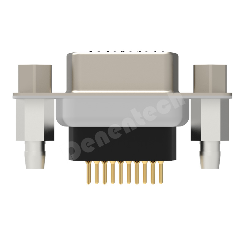 Denentech manufacturer d-sub connectors HDE 15P female straight DIP Triple Row micro d-sub 15pin connector for pcb