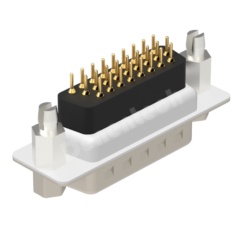 Denentech high density HDE 26P male straight DIP d-sub connector 26pin Triple Row d-sub connectors