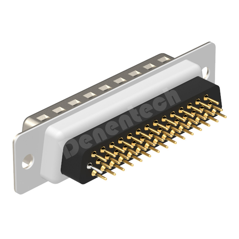 Denentech High quality HDE 44P male straight DIP d-sub connector 44pin male 44pin d-sub connectors