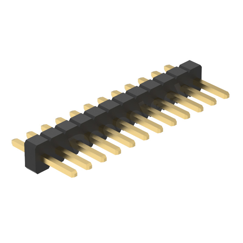 Denentech  1.27mm pin header single row straight