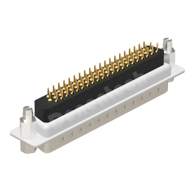 Denentech high quality d-sub 62 pin connector HDE 62P male straight DIP individual d-sub connectors