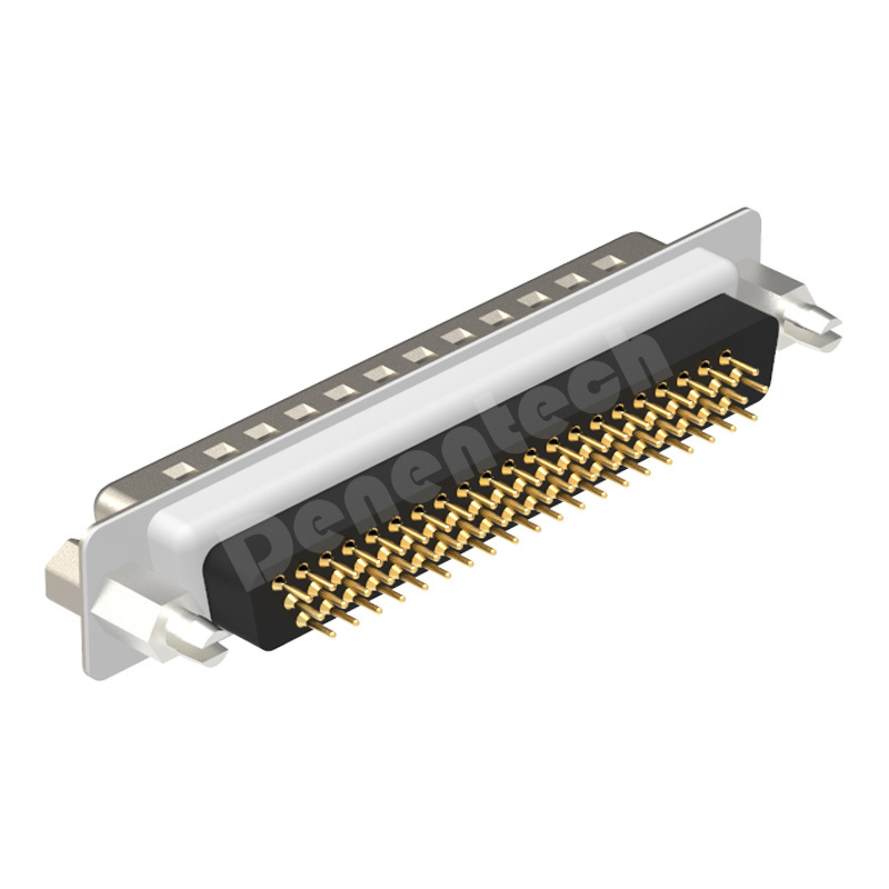 Denentech high quality d-sub 62 pin connector HDE 62P male straight DIP individual d-sub connectors