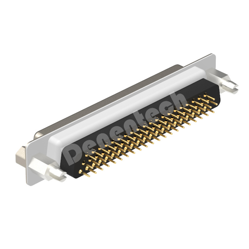 Denentech Hot selling HDE 62P female straight DIP 62 pin d-sub connector individual d-sub connectors