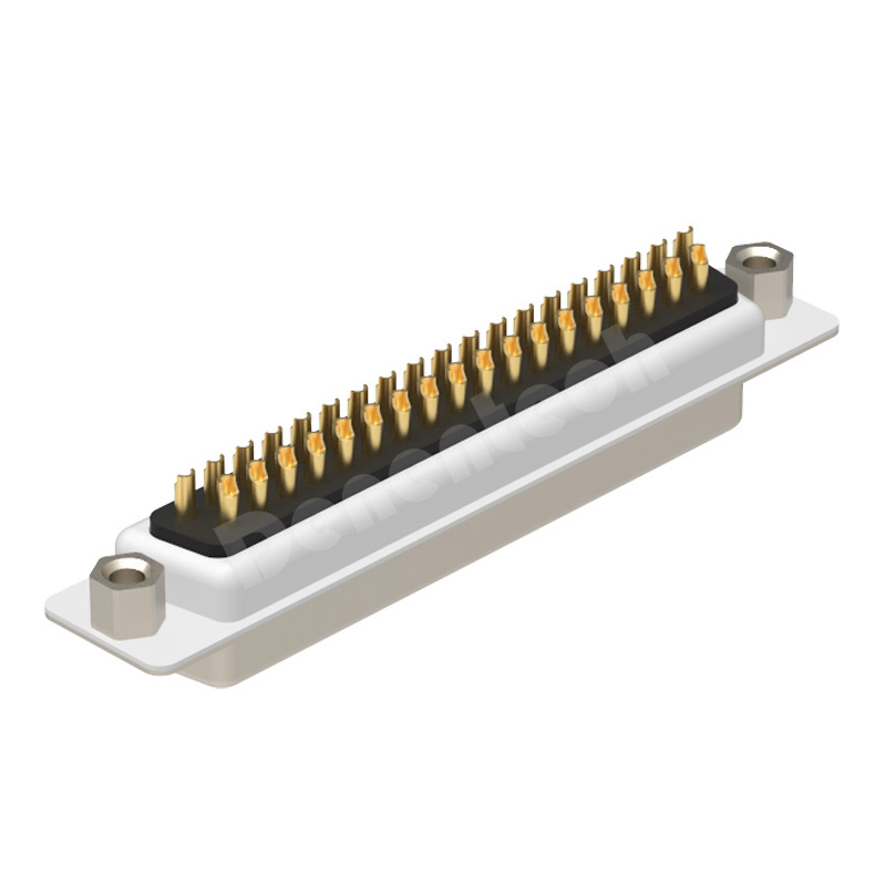 Denentech High quality DB 37P female straight solder d-sub 37pin connectors waterproof d-sub connectors