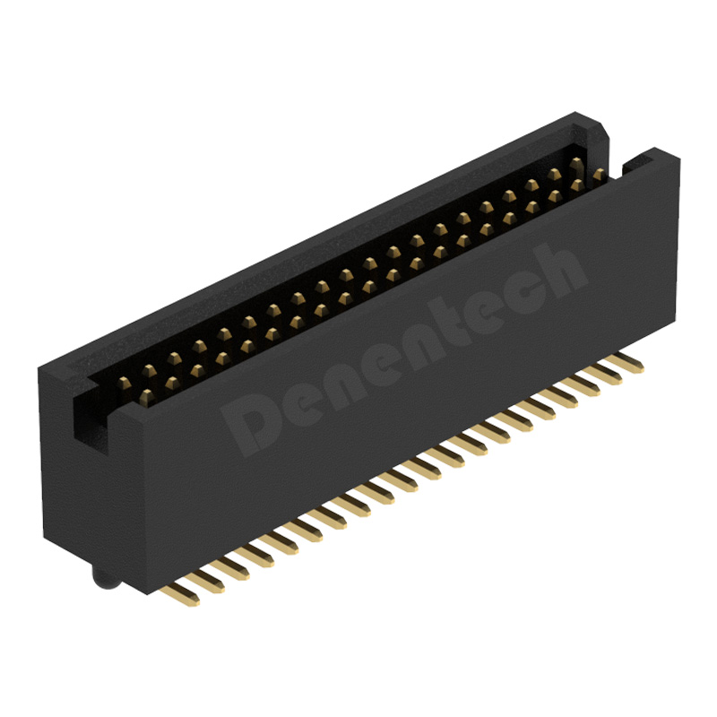 Denentech low price 1.27MM H7.3MM dual row straight SMT box header connector with peg