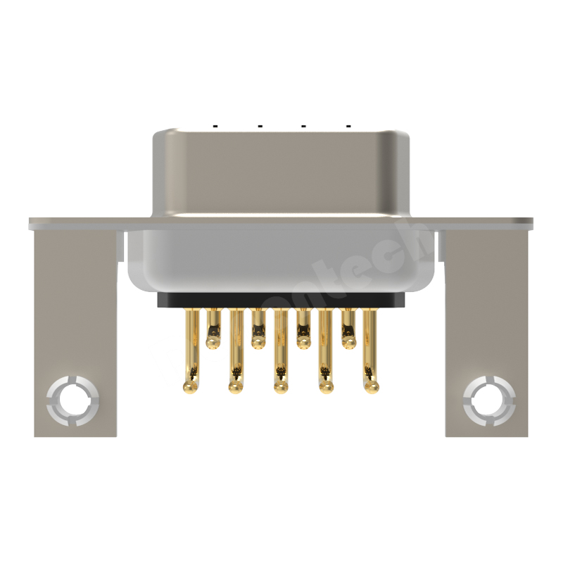 Denentech high quality DR 9P female right angle DIP with bracket d-sub 9pin connector d-sub connectors