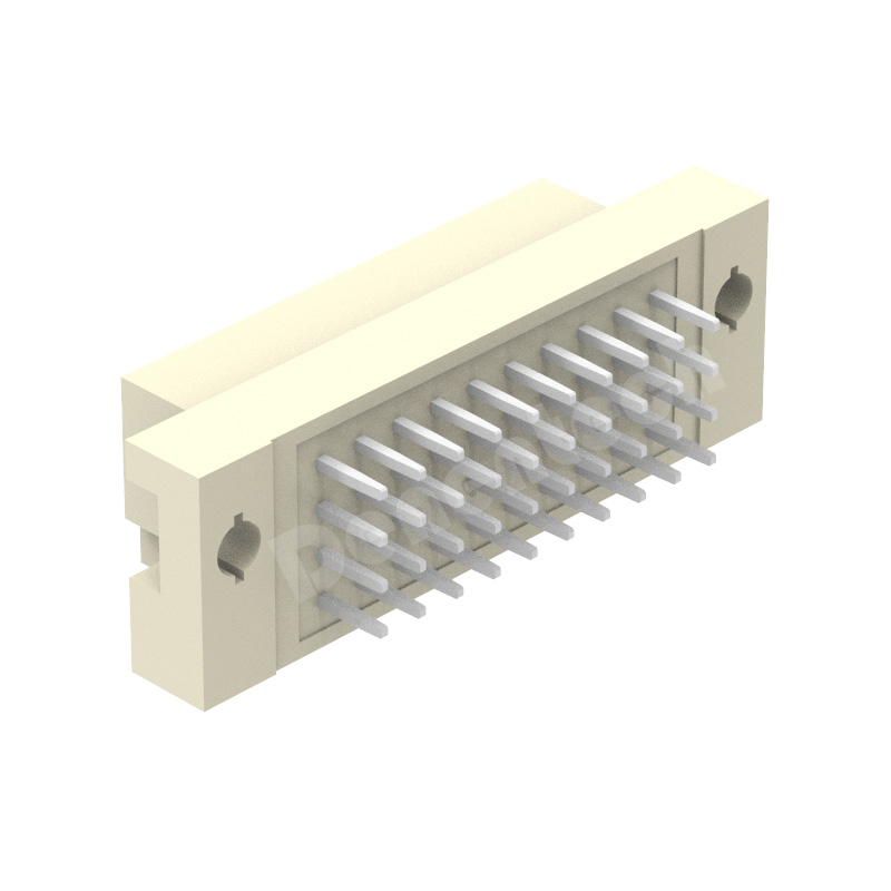 Denentech hot sale 2.54MM fuor row female straight DIP DIN41612 Connector