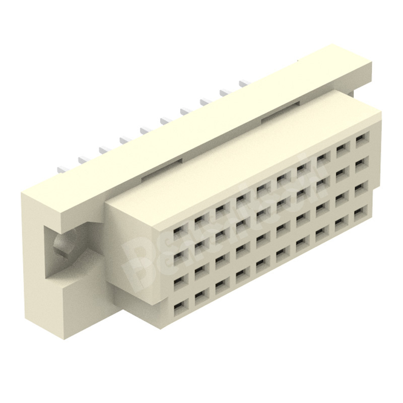 Denentech hot sale 2.54MM fuor row female straight DIP DIN41612 Connector