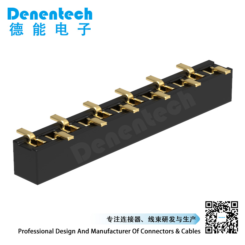 Denentech professional factory  1.00MM H2.0MM single row straight SMT  pitch male female header pin
