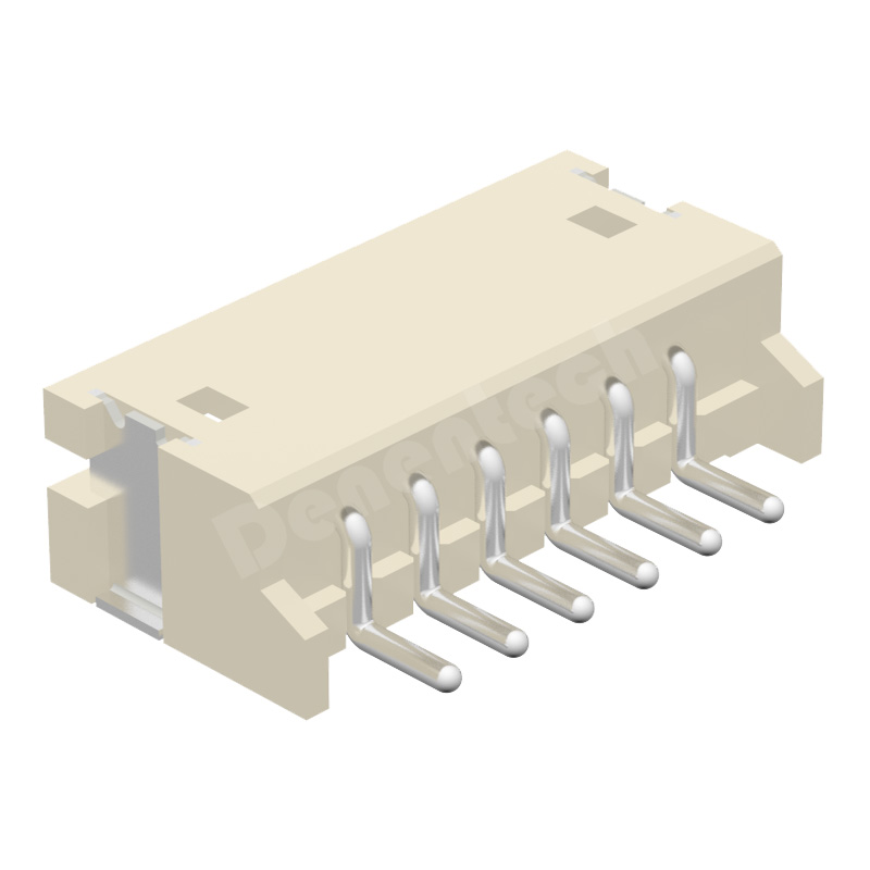 Denentech 1.5MM wafer WX H3.0MM single row right angle SMT 4pin wafer connector