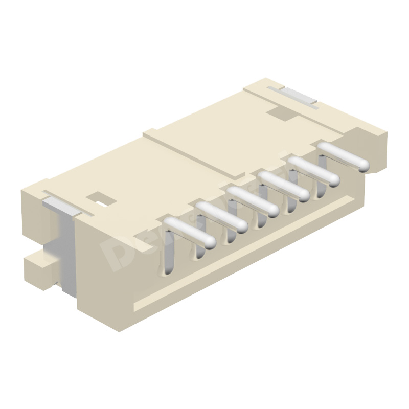 Denentech 1.5MM wafer WX H3.0MM single row right angle SMT 4pin wafer connector