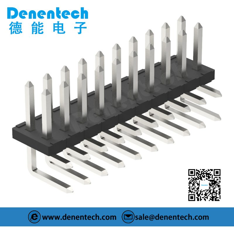 Denentech 4.20mm pin header dual row right angle pin header pcb 90 ...