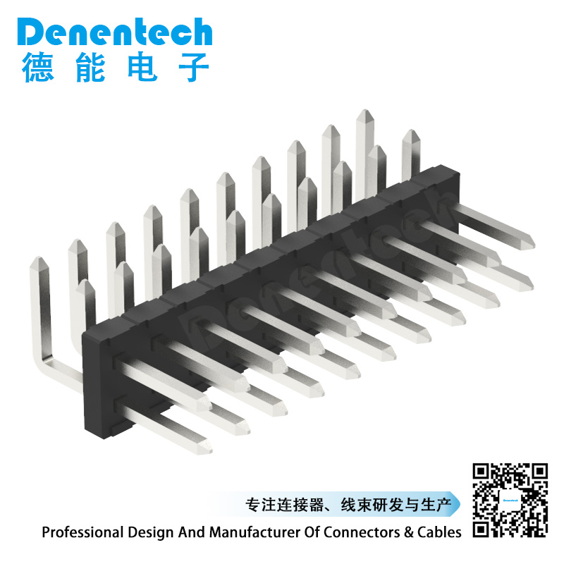 Denentech 4.20mm pin header dual row right angle pin header pcb 90° female 4.20mm  pin header 90degree