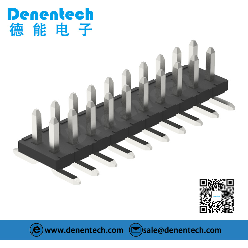 Denentech  4.2mm pin header dual row straight SMT with peg pin header 4.2mm male header conector, smt type