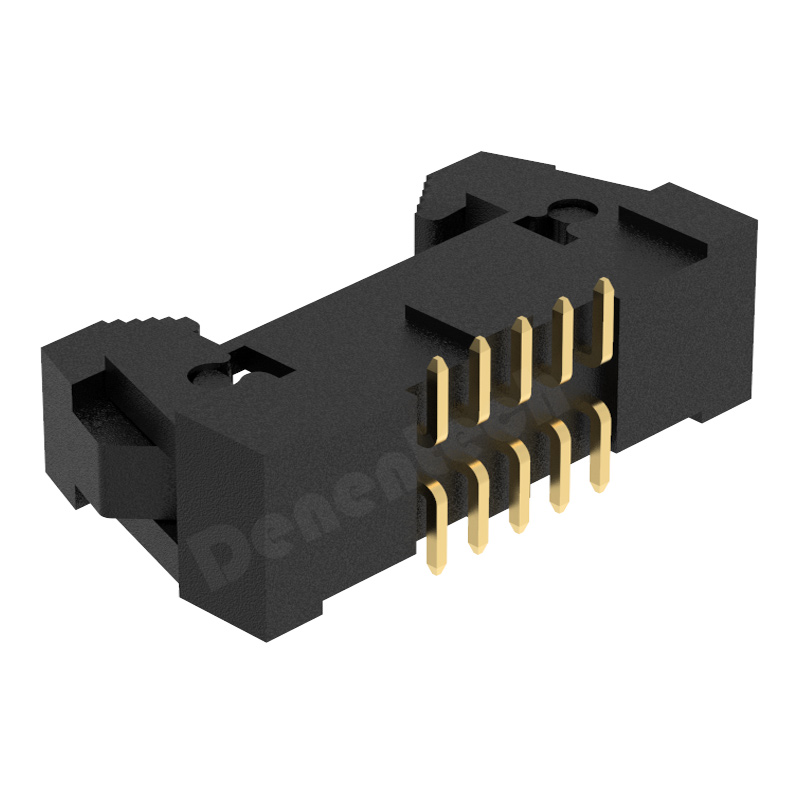 Denentech Customized 2.00mm H12.9 gold-plated straight  SMT ejector header connector